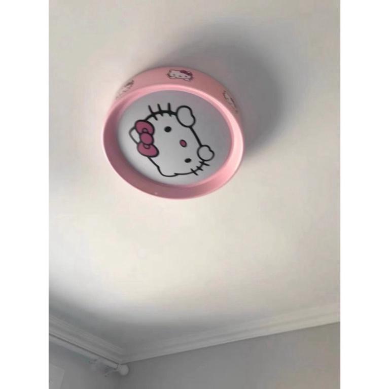 Đèn trần phòng trẻ em,đèn trần hình kitty hồng DT DDT