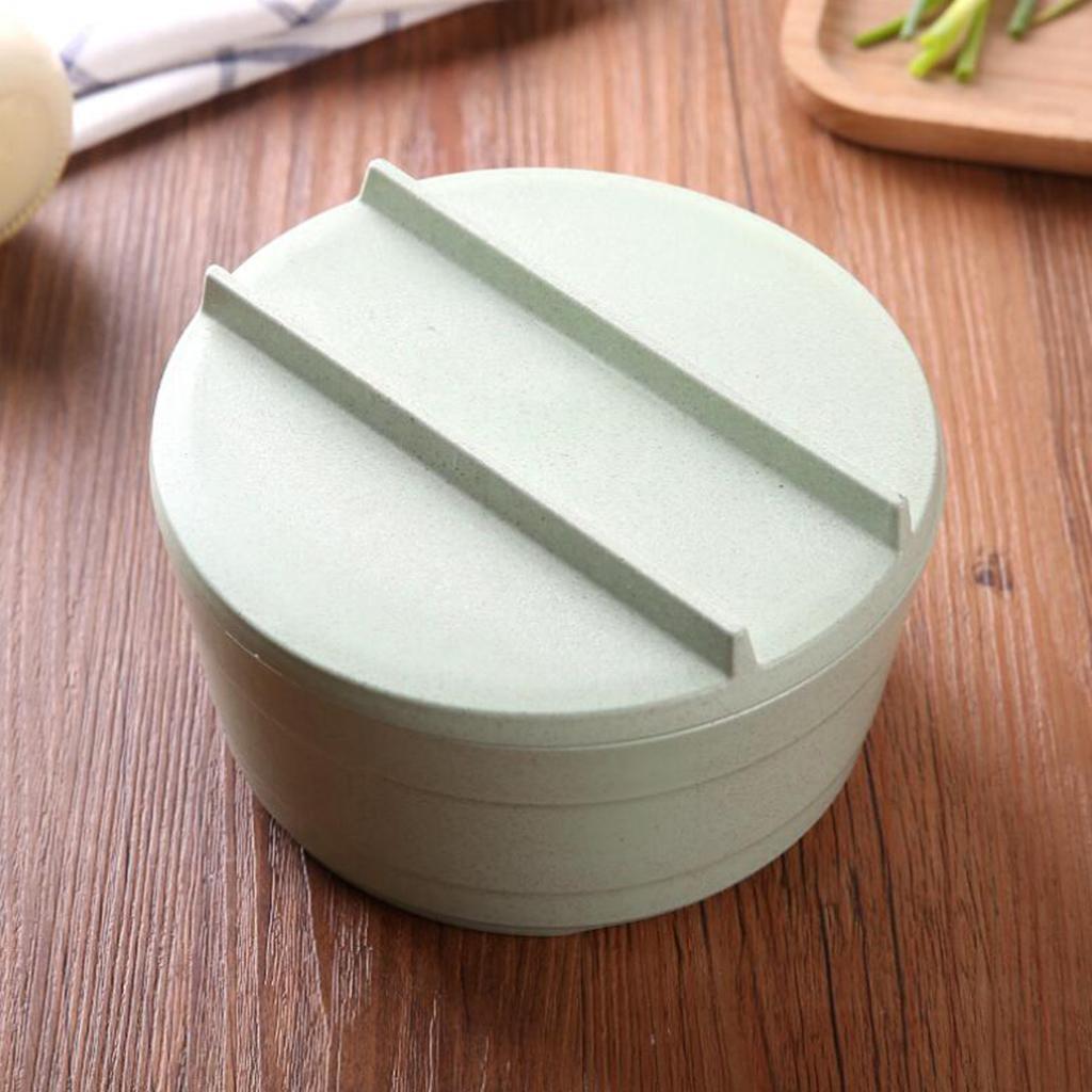 Wheat Straw Rice Noodle Bowl with Cover