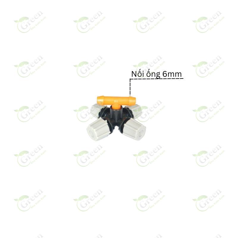 Béc phun sương xám 4 hướng cao cấp tưới cây kèm nhiều tùy chọn