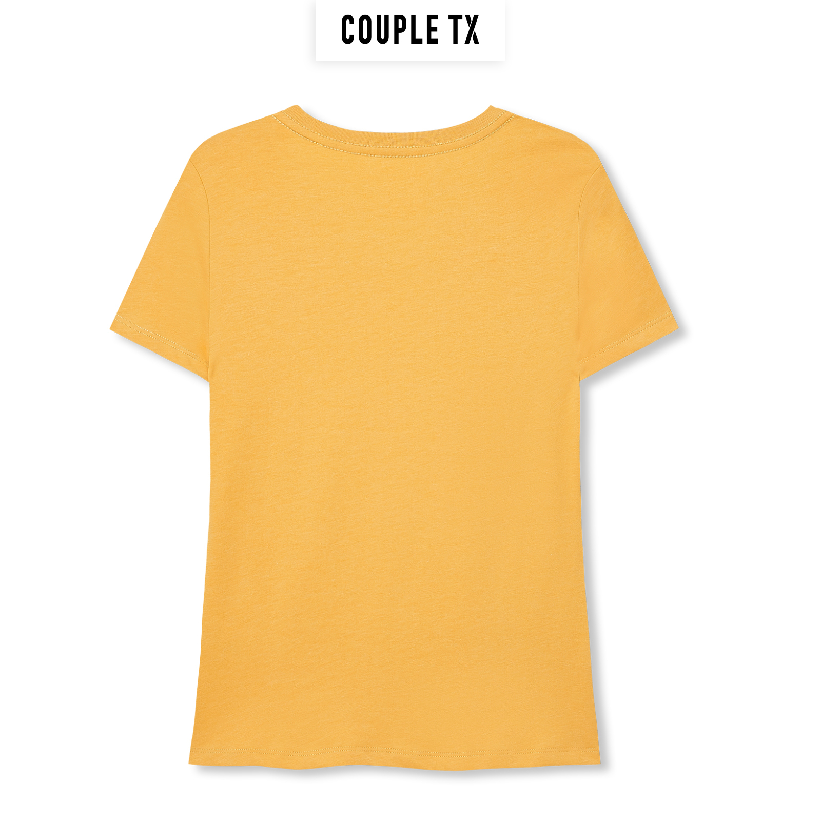 Áo Thun Nữ Cổ Tim Couple TX Basic Vải Đốm In Logo X