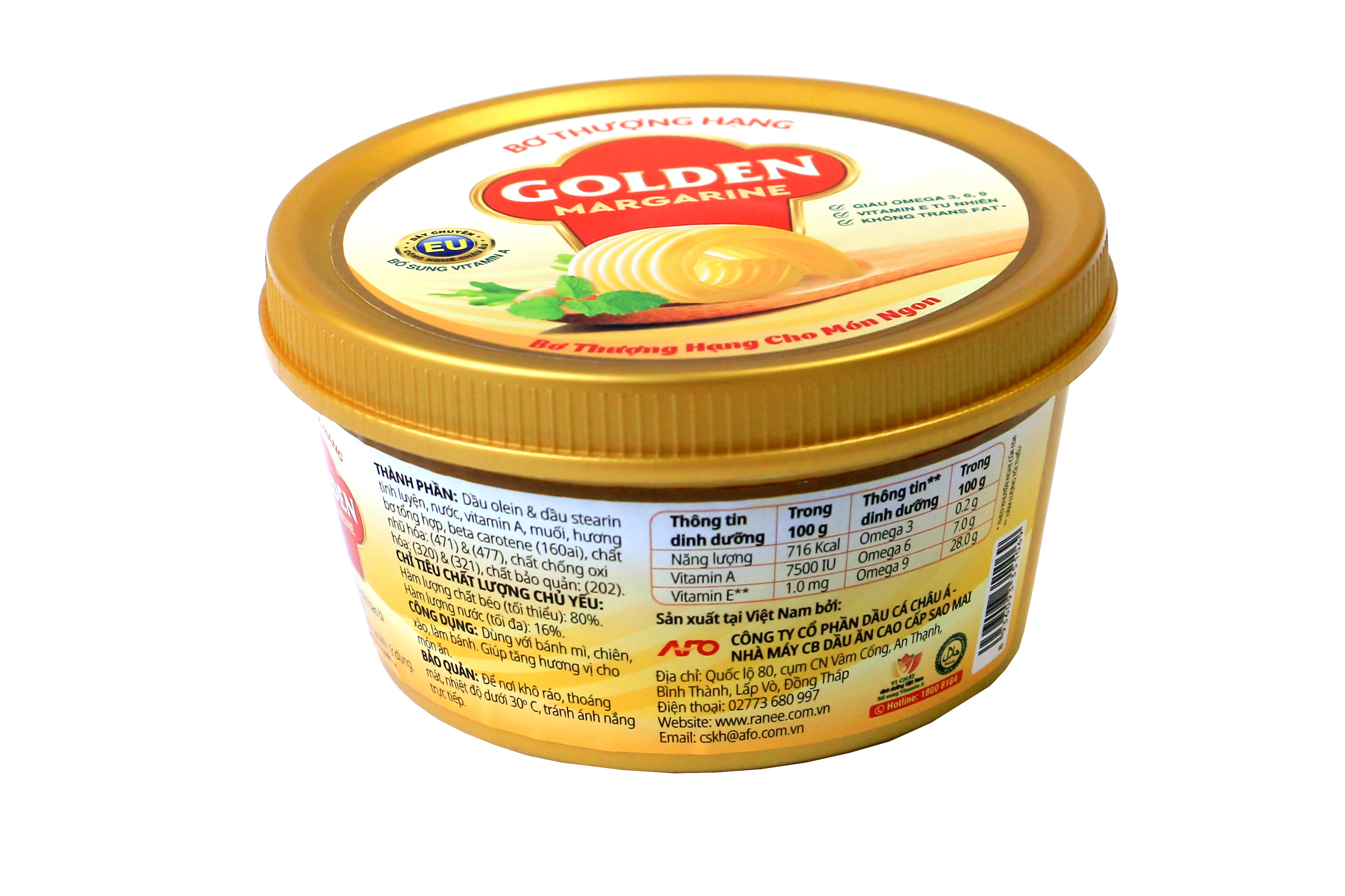 Combo 5 hộp Bơ Thượng Hạng Golden Margarine 200gr