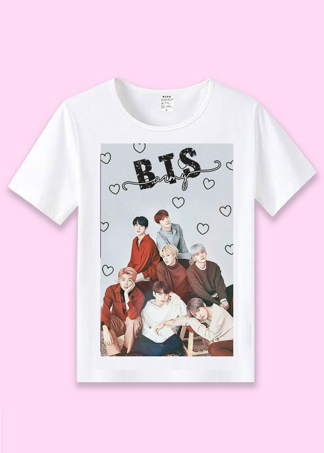 Áo thun BTS Army tặng sticker BTS