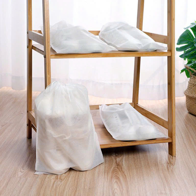 Túi Bảo Quản Giày Size Lớn Bằng Vải Không Dệt, Chống Bụi, Chống Ố Vàng Khi Phơi, Mang Đi Du Lịch, Miệng Túi Có Dây Rút Tiện Lợi Khi Sử Dụng