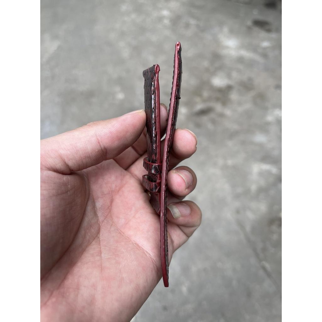 Dây Đồng Hồ Da Rắn Vân Cực Đẹp,Lạ Màu Đỏ Đô ,Dây Da Thật Đủ Size TẶNG KÈM Khóa, Chốt Và Dụng Cụ Thay Dây