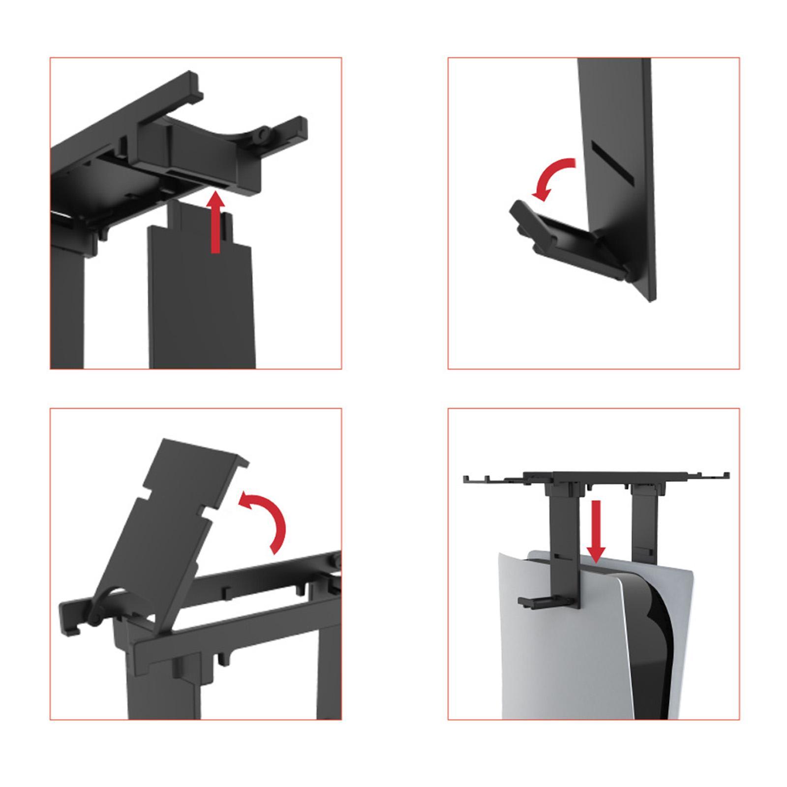 Universal Headphone Storage Bracket for Hanging Rods for PS5 Console And VR Processor