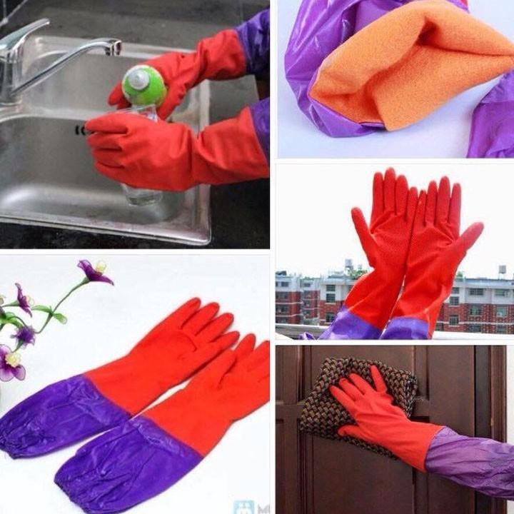 Găng Tay Rửa Bát Lót Nỉ