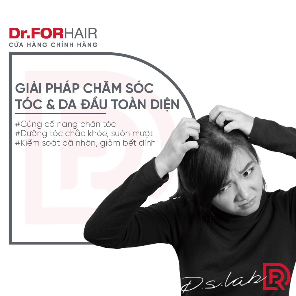 Dầu gội giảm rụng tóc Dr.FORHAIR phục hồi hư tổn nang chân tóc và kích thích mọc tóc - Combo 1 Chai 500ml, 1 Tuýp 100ml Dr FOR HAIR Folligen Plus Shampoo