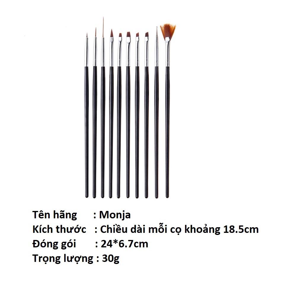 Bộ 10 Cọ Làm Móng Chuyên Nghiệp Đa Năng