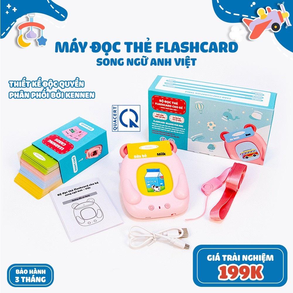 CÓ BẢO HÀNH Máy Đọc Thẻ Thông Minh FlashCard Song Ngữ Anh-Việt Cho Bé