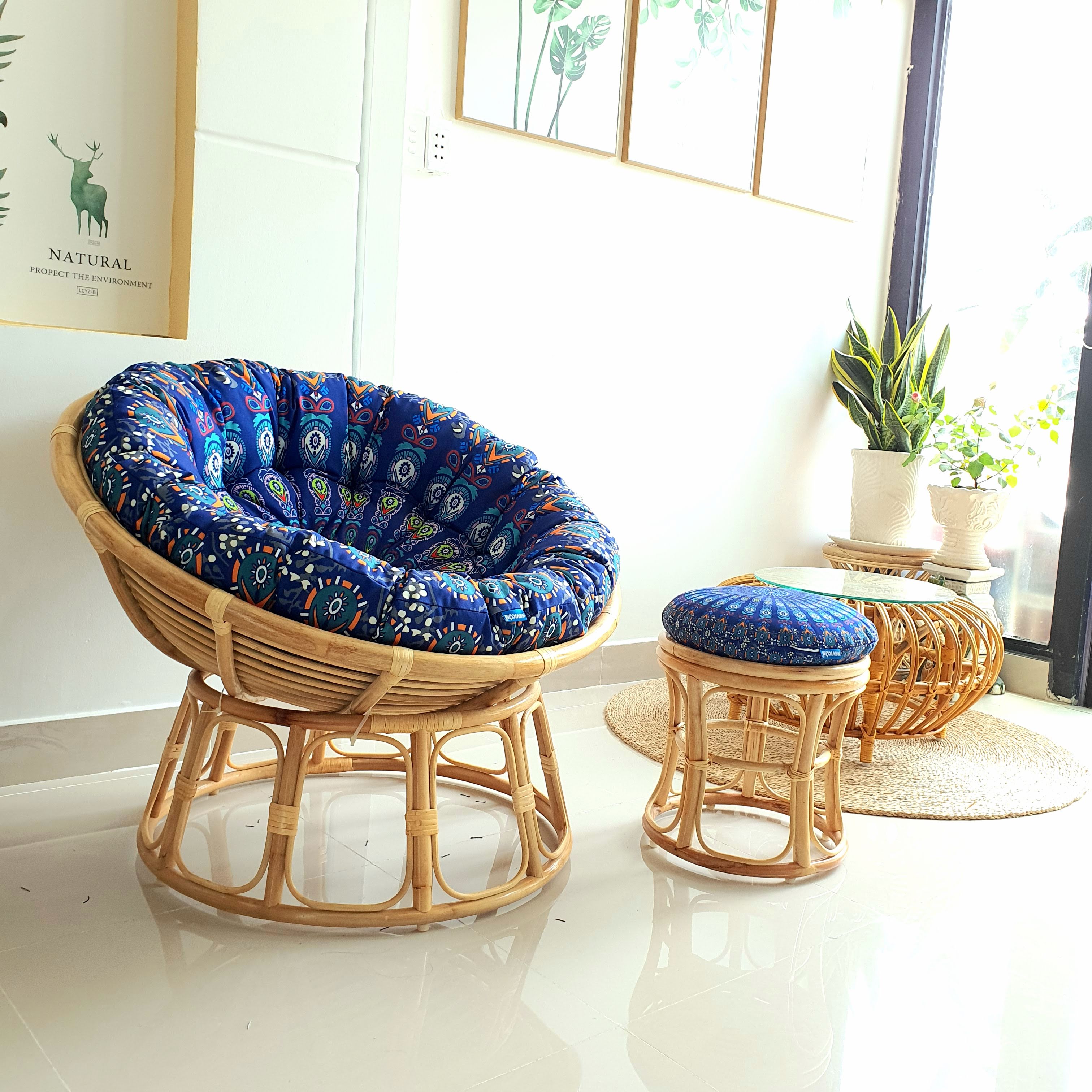 Bộ ghế thư giãn papasan phiên bản đặc biệt