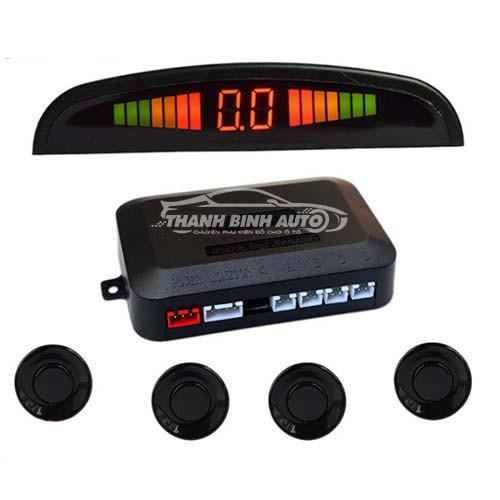Máy Cảm Biến Lùi De 4 Mắt Cảnh Báo Va Chạm Lùi Xe An Toàn