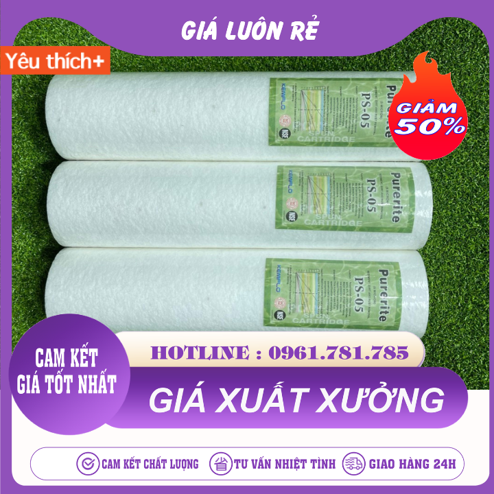 Lõi Lọc Nước Kemflo 5 Micron, 1 Micron 10"