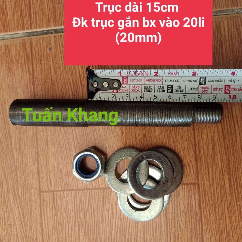 Trục bánh xe đẩy , xe ba gác loại ngắn 20li (20mm)