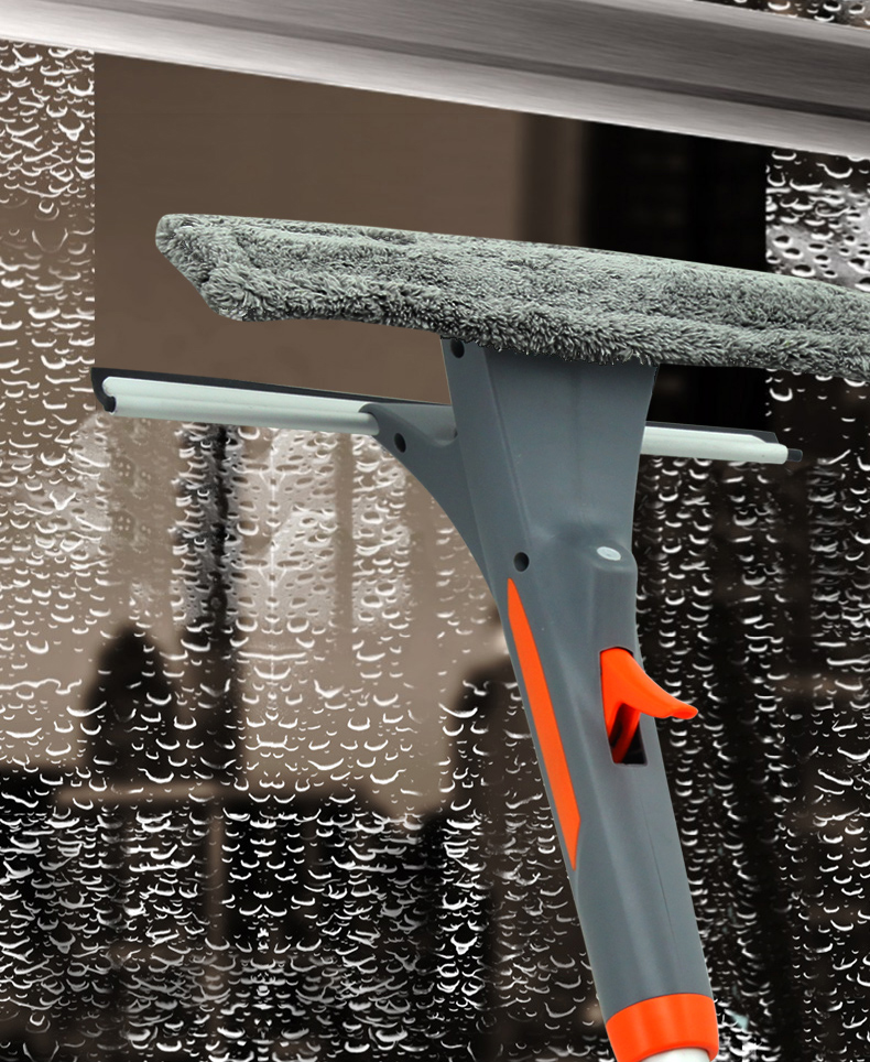 Có sẵn -Cây lau kính có bình xịt tự động 1.2m - chổi lau kính xịt nước tự động