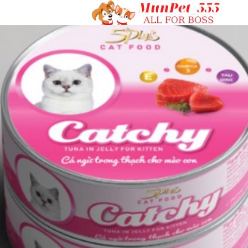 Pate dành cho mèo cưng dạng lon CATCHY 5PLUS 170g