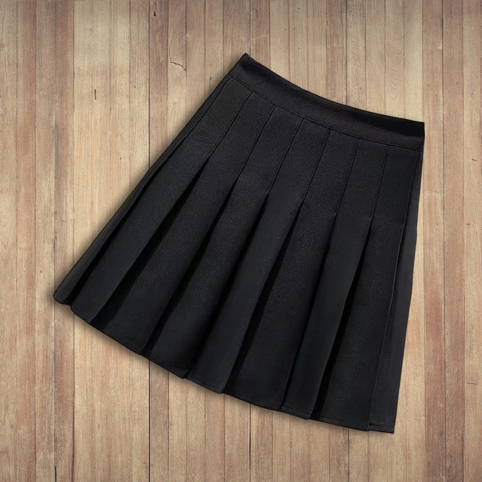 Women's Pleated Skirt, High Waisted A Line Skirt with Shorts, School Uniform Skirts, Comfortable Casual Mini Skirt Tennis Skirts for Golf
