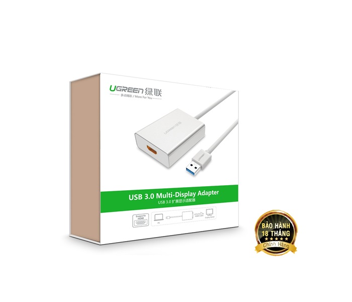 Cáp USB 3.0 to HDMI chính hãng Ugreen 40229 hàng chính hãng