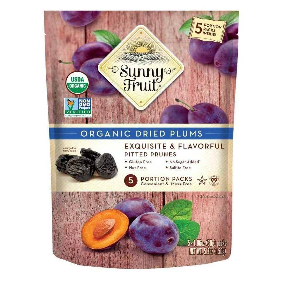 Mận khô hữu cơ Sunny fruit Organic Plums 150g