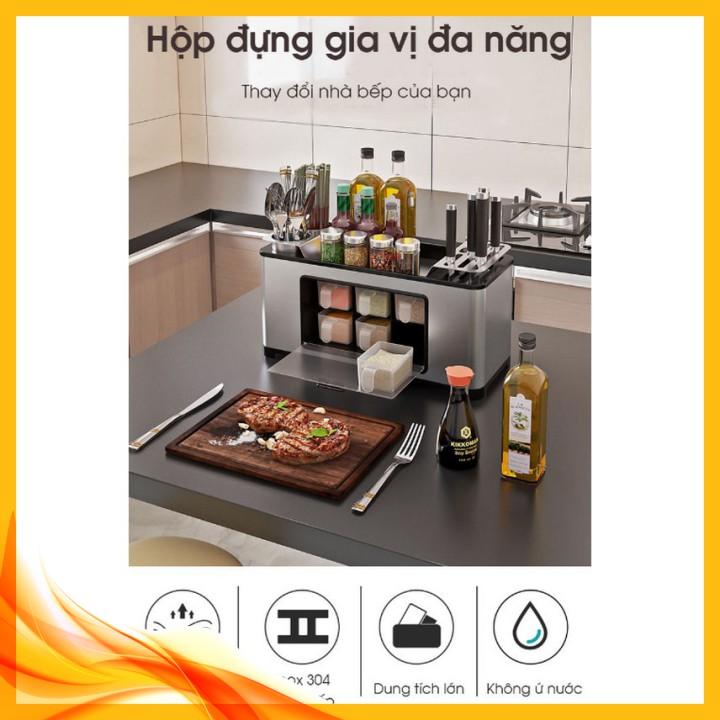 ️ Hộp Gia Vị Inox 304 Cao Cấp Hiện Đại Theo Phong Cách Châu Âu