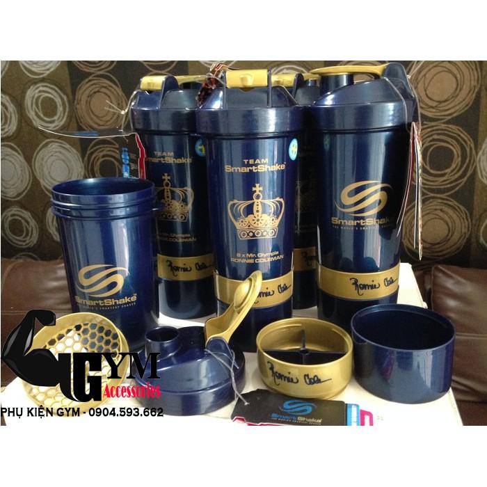 Bình lắc 3 ngăn thể thao Smart Shake Shaker Cup Signature Series Ronnie Coleman, Jay Cutler, Phil Heath