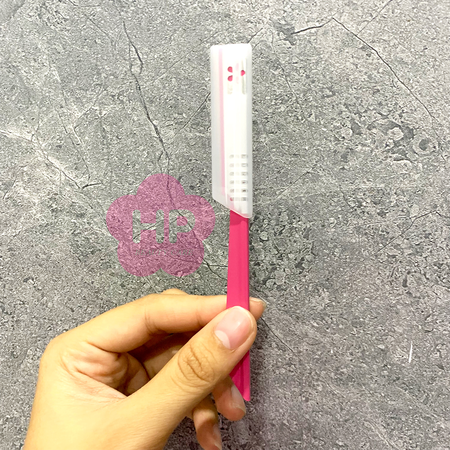 Dao Cạo Lông Mày Cán Dài Bằng Thép Không Gỉ Kai Razor 00743 BTM-10H1 Dành Cho Nữ (Set 10 Cây)