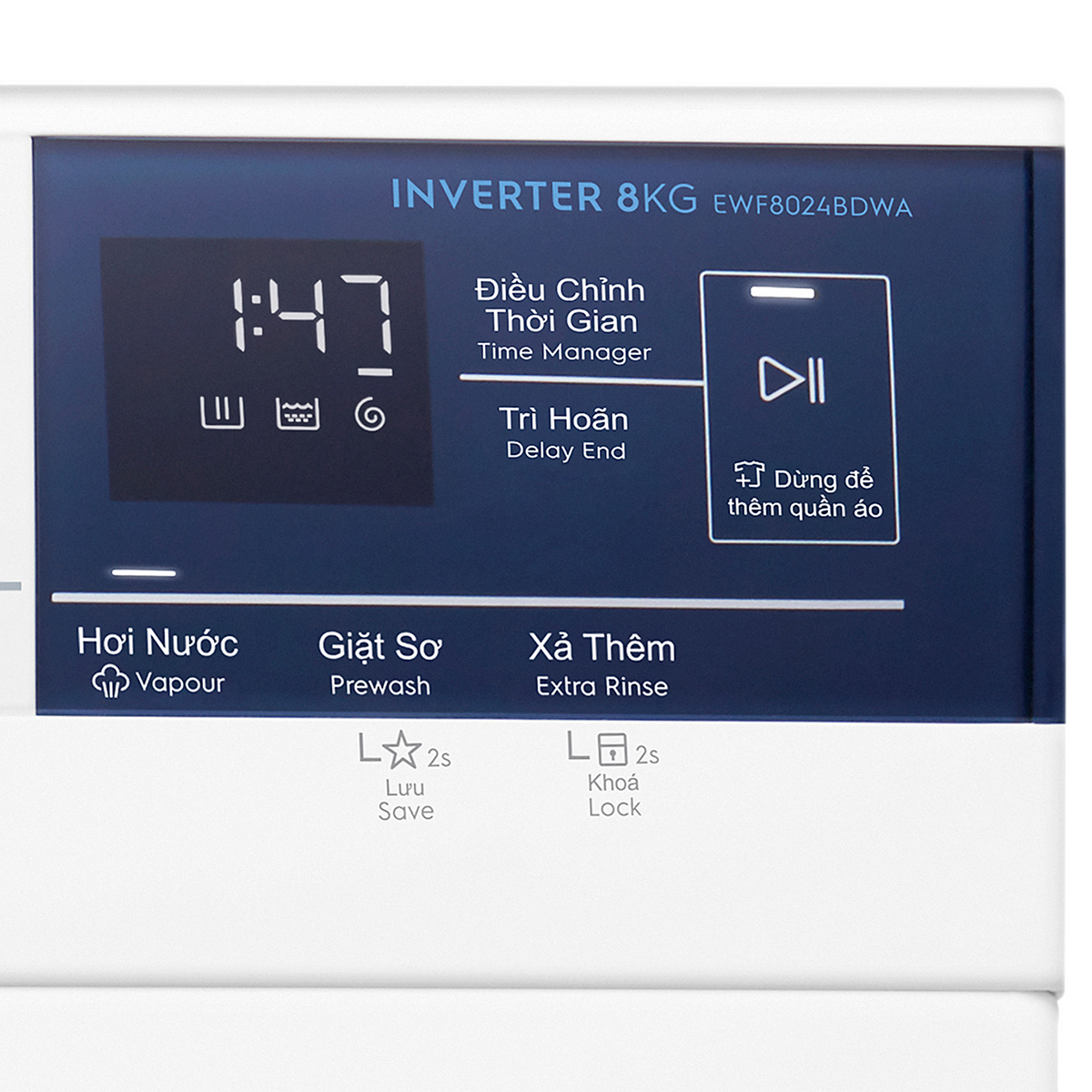 Máy giặt Electrolux Inverter 8 kg EWF8024BDWA