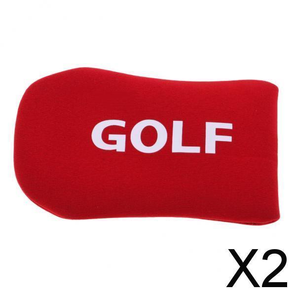 2xSoft Comfortable Golf Mallet Head Cover Iron Protector Putter Cover Red