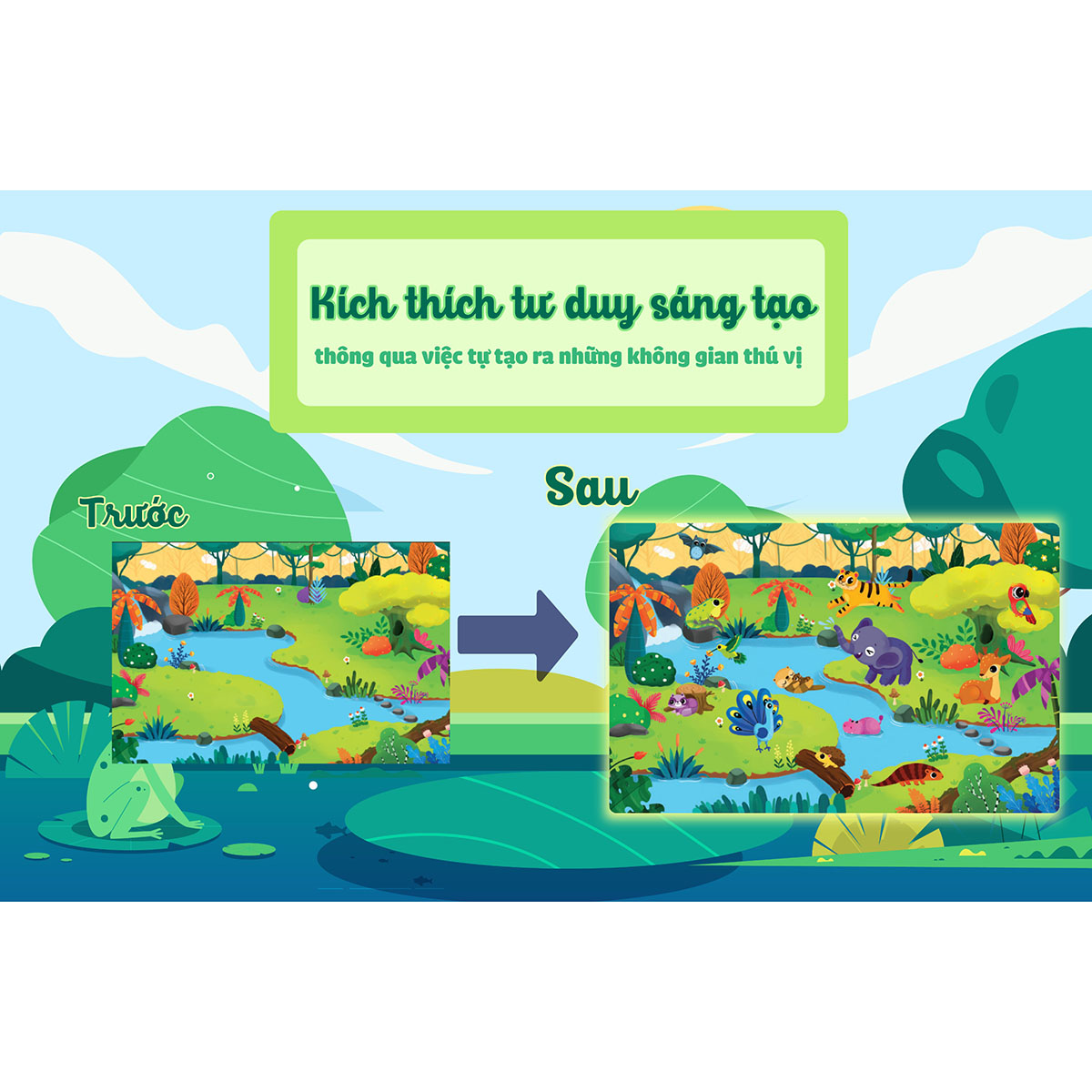 Sách trò chơi bóc dán - Cảm xúc Rừng xanh
