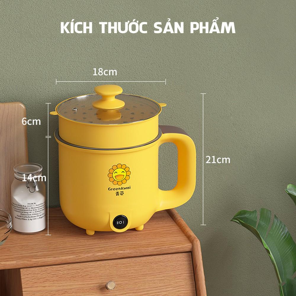 Nồi Lẩu Mini Đa Năng Dung Tích 1.8 Lít Chống Dính Cao Cấp Teflon 2 Mức Nhiệt Phù Hợp Mọi Gia Đình