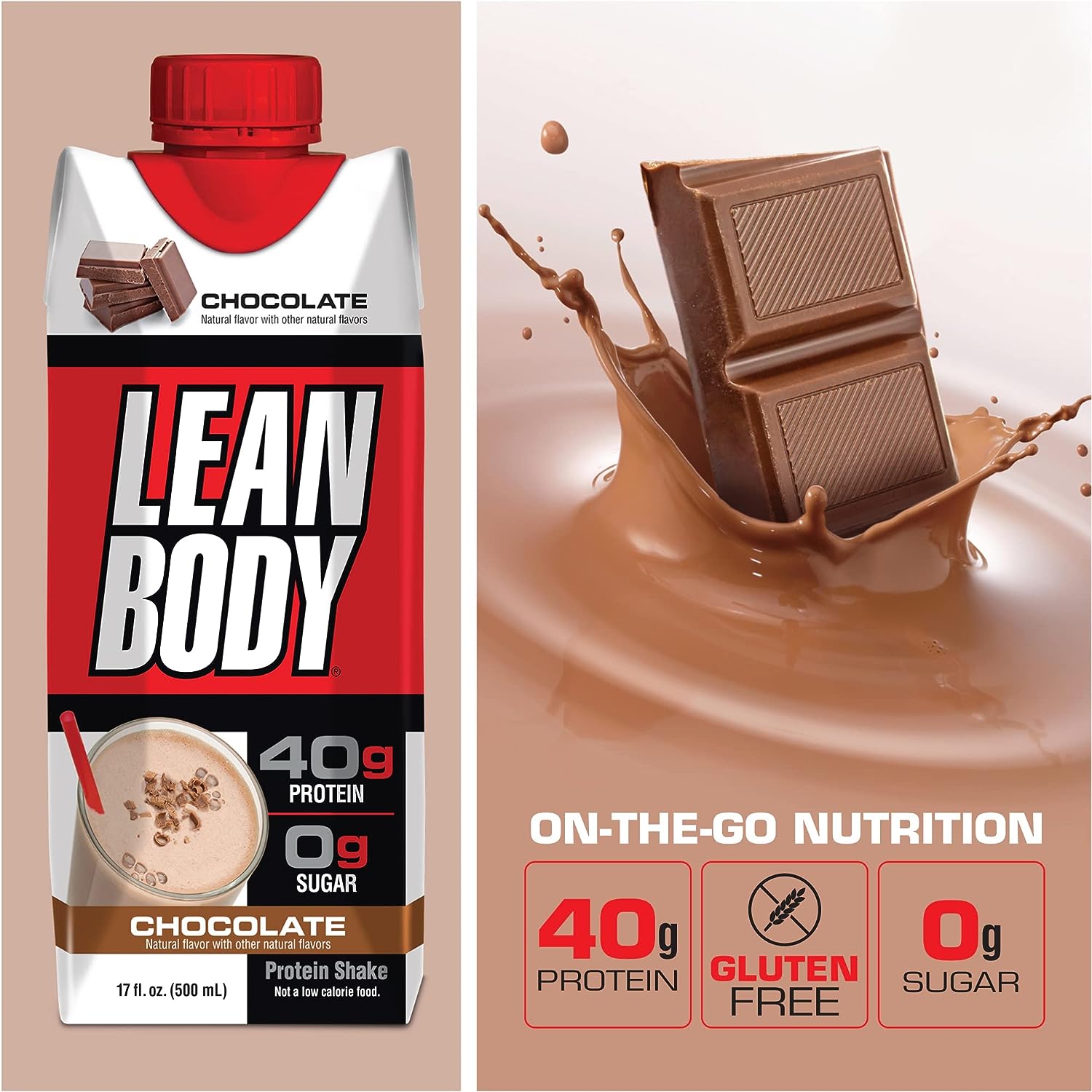 LEAN BODY RTD LABRADA - SỮA THAY THẾ BỮA ĂN HOÀN CHỈNH BỔ SUNG PROTEIN, VITAMIN HỖ TRỢ TĂNG CƠ GIẢM MỠ DẠNG CHAI NƯỚC