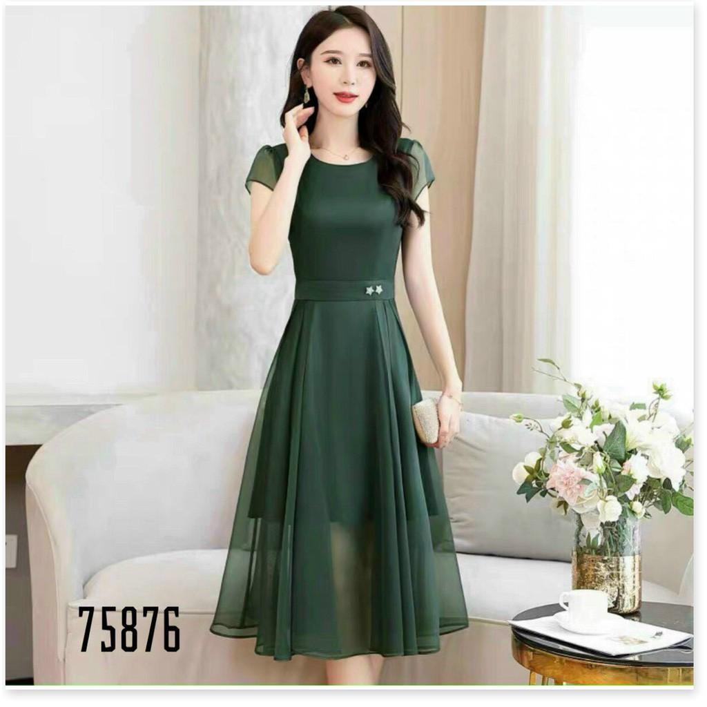 ĐẦM VOAN CHIFFON,CHẤT LIỆU VÃI THOÁNG MÁT,THIẾT KẾ HỌA TIẾT TRƠN NHƯNG KHÔNG KÉM PHẦN SANG TRỌNG THỜI TRANG KME.STORE