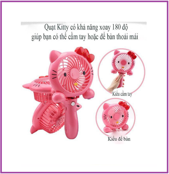 Quạt Mini Cầm Tay, Để Bàn Sạc Pin Siêu Mát. Quạt sạc cầm tay gấp gọn.Quạt sạc tích điện