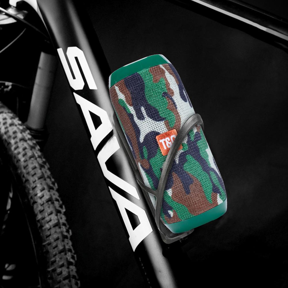 Xe đạp không dây FM Radio Radio Bluetooth Loa tương thích Loa không thấm thuốc âm thanh Nho Tiếng loa âm thanh Tự do Màu núi: Đen