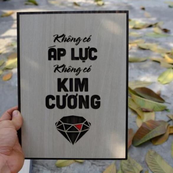 Tranh treo tường Gỗ trang trí phòng tạo động lực