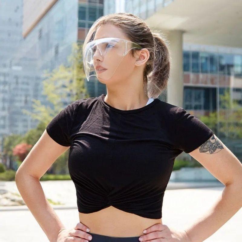 Kính chống giọt bắn phòng dịch Face Shield cỡ người lớn, Kính nhựa trong suốt cao cấp