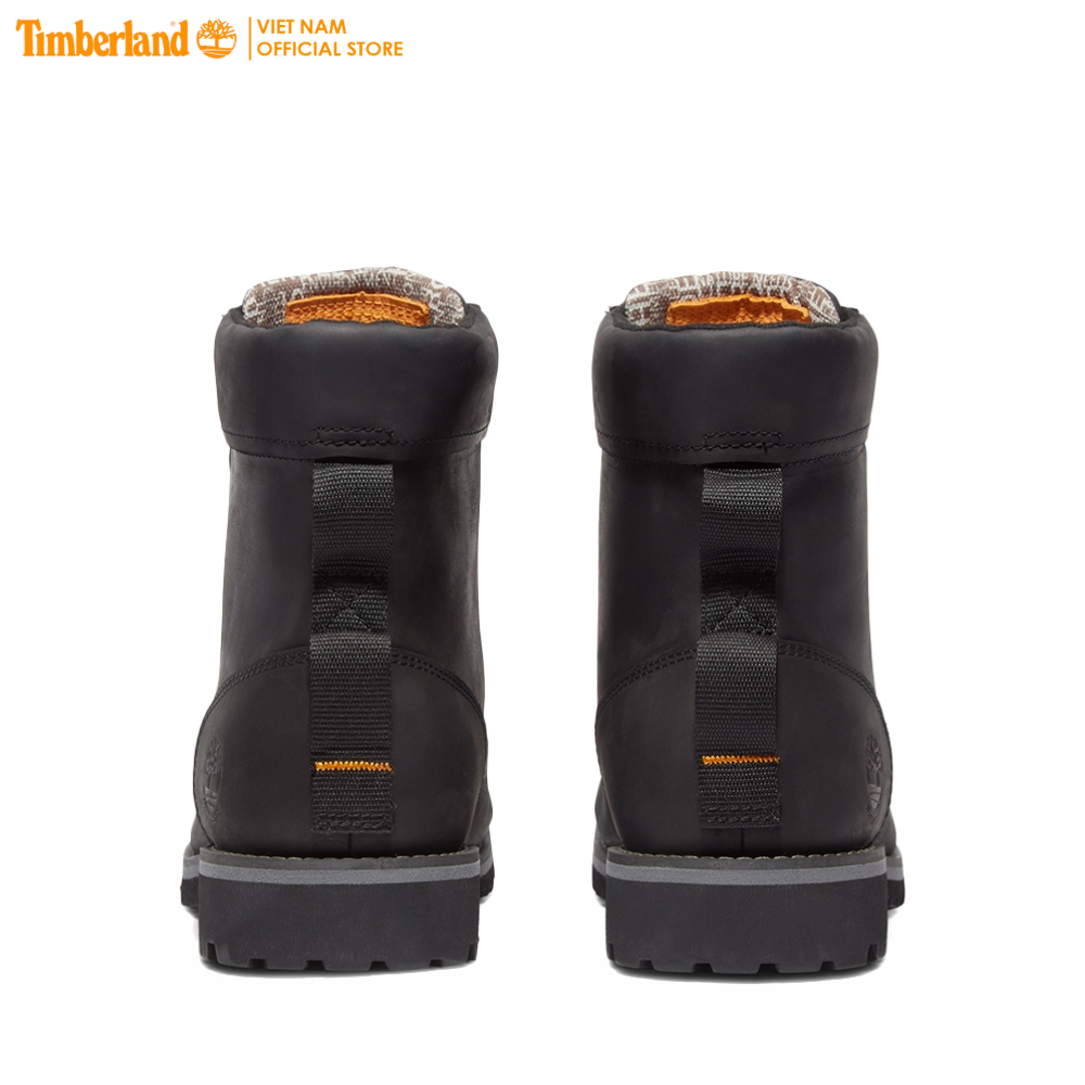 Timberland Giày Cổ Cao Nam Rugged Waterproof II 6 Inch Boot Black Full Grain TB0A2KTV04