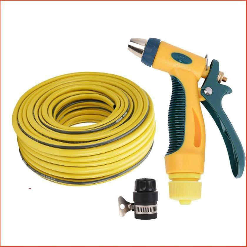 Bộ dây vòi xịt nước rửa xe,tưới cây tăng áp 3 lần 7-10m