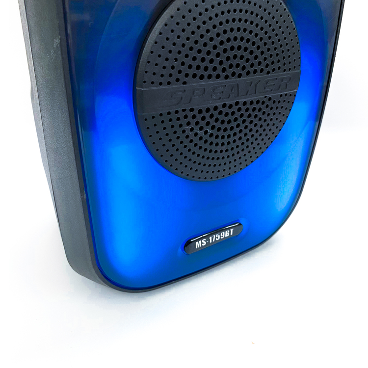 Loa Bluetooth MS-1759BT với đèn led RGB âm thanh bass mạnh tích hợp khe cắm thẻ nhớ, USB và có thể karaoke