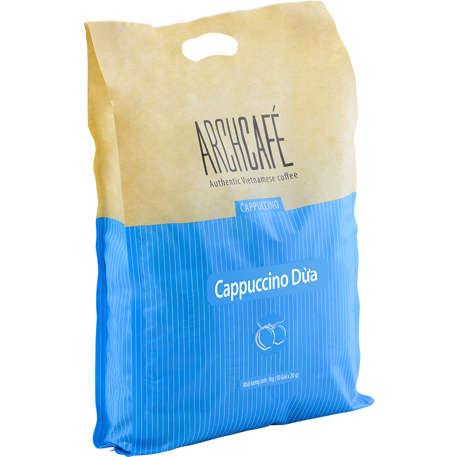 Túi Cà Phê Hòa Tan Archcafe Cappuccino Dừa 50 gói x 20g