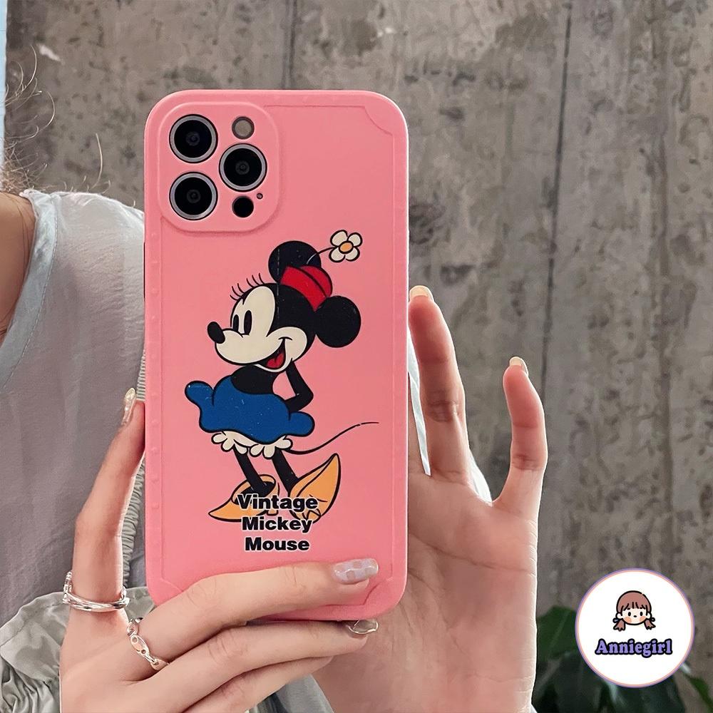 Mickey Minnie Mouse Couple Phone Case for IPhone 12 11 Pro Max X XR Ultra Hybrid Dirt Resistant Soft IMD Back Cover