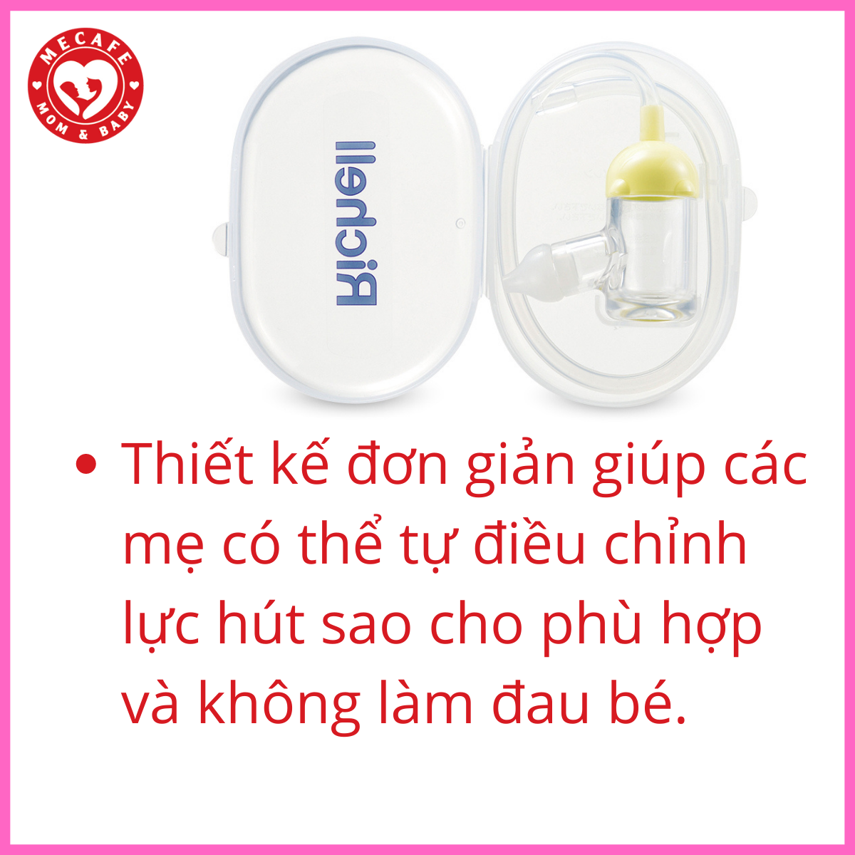 DỤNG CỤ HÚT MŨI ĐẦU MỀM SILICONE RICHELL TẶNG 2 ZIPPER