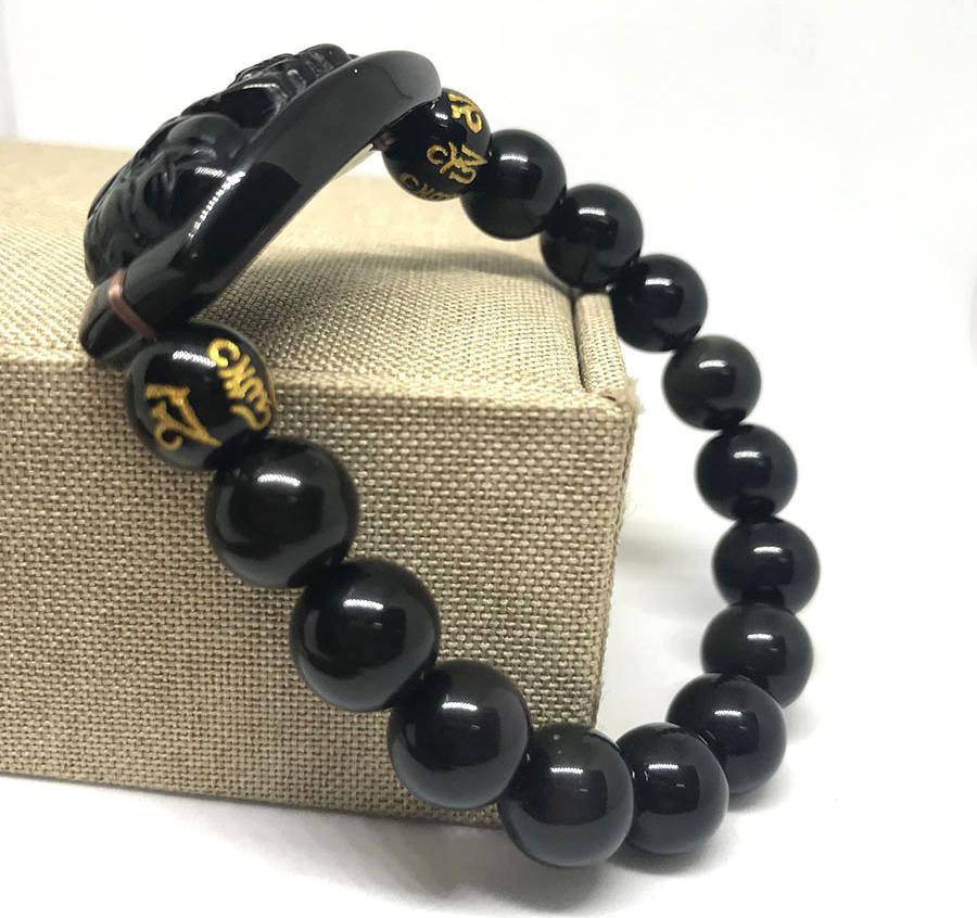 Vòng Tay Phật Bản Mệnh Đá Obsidian Hư Không Tạng Bồ Tát