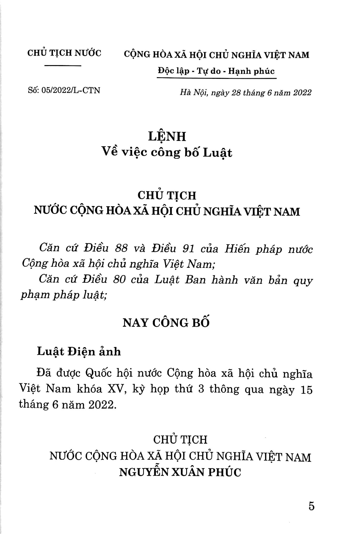 Luật Điện Ảnh