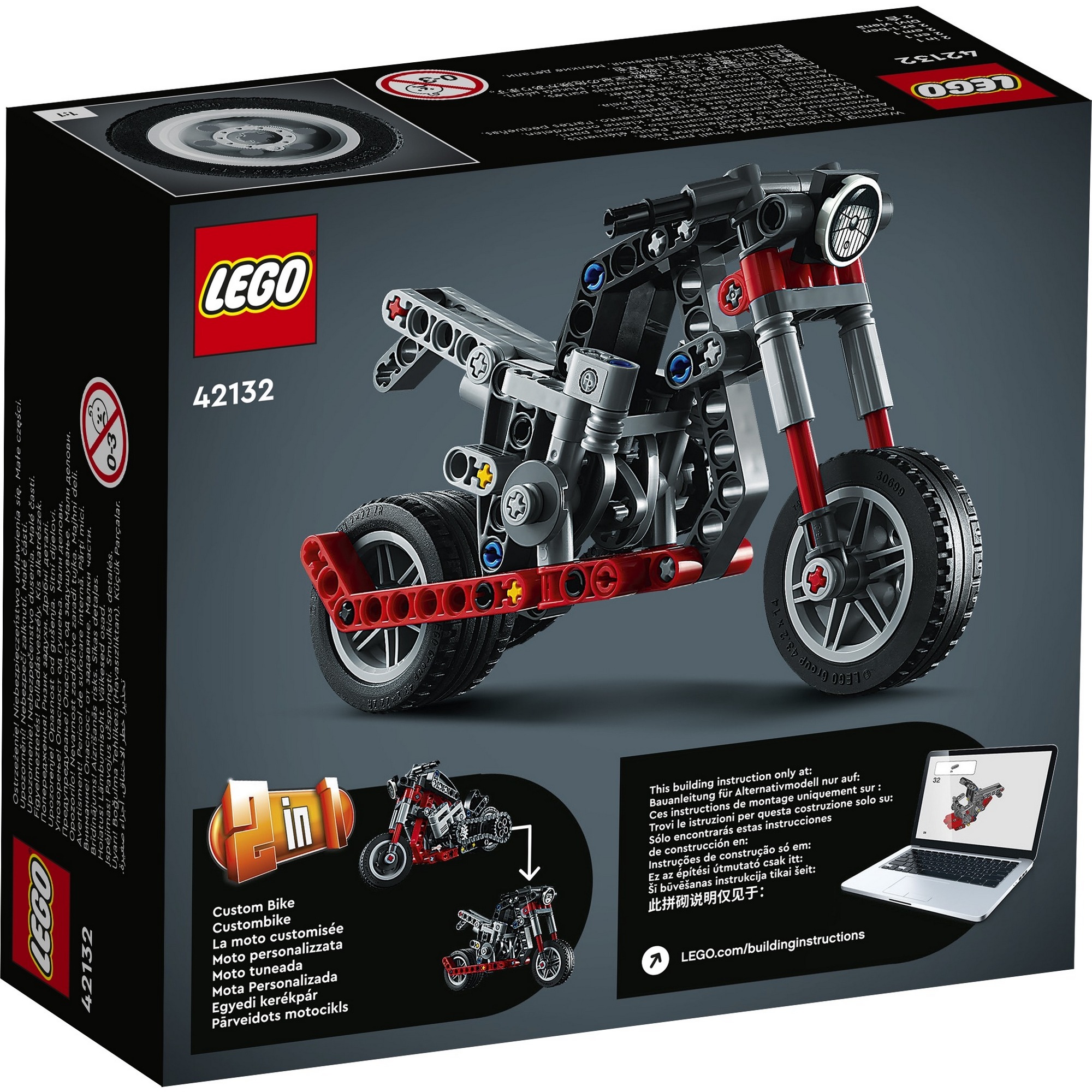 LEGO Technic 42132 Xe Mô Tô Độ (163 chi tiết)