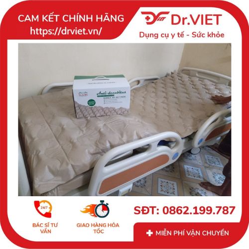 Nệm hơi chống loét cao cấp Tajermy ngăn chặn và trị chứng lở loét do nằm lâu của các bệnh nhân bị liệt, phỏng, gãy xương hoặc sau phẫu thuật.