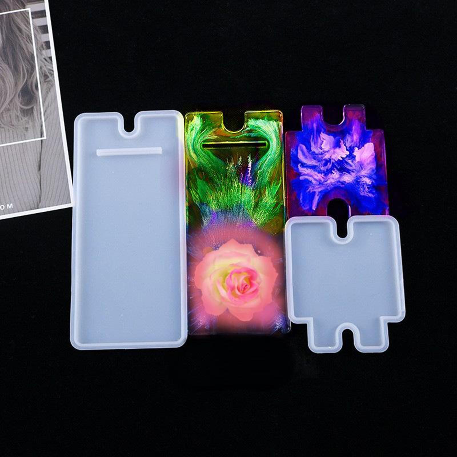 Handmade Phone Stands Silicone Molds Cell Phone Bracket Silicone Mold DIY Phone Holder Epoxy Resin Moulds Arts Crafts