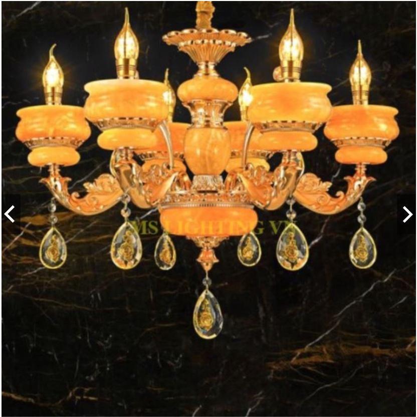 Đèn chùm KOIRE kiểu dáng sang trọng trang trí nhà cửa cao cấp loại 15 tay - kèm bóng LED chuyên dụng.