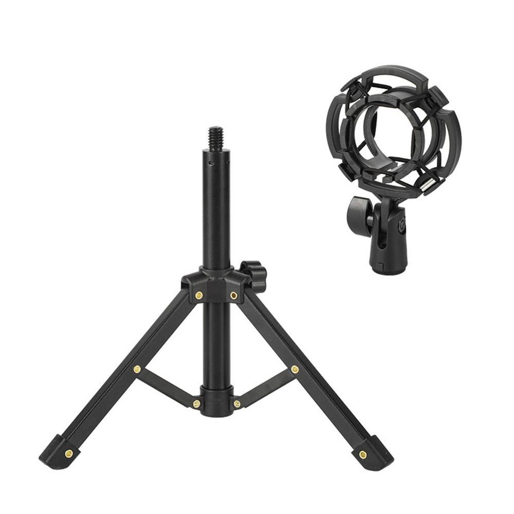 Giá Đỡ Micro Ba Chân Để Bàn Bằng Kim Loại Hình Tam Giác Nhỏ Để Bàn