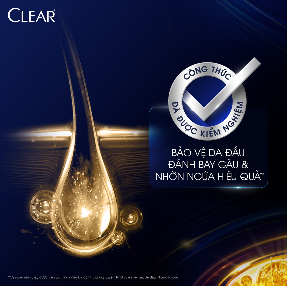 Dầu Gội Clear Thảo Dược Nuôi Dưỡng Da Đầu Từ Gốc, Sạch Gàu Và Giảm Gãy Rụng 630g - Gừng &amp; Hoa Cúc