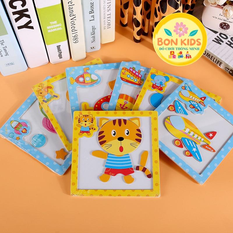 Đồ chơi tranh xếp hình nam châm - Đồ chơi giáo dục thông minh cho bé